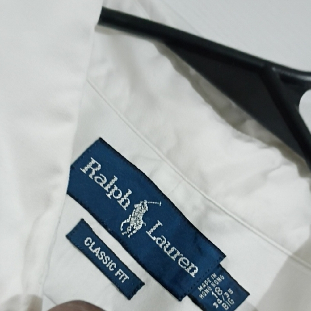 Ralph Lauren White Casual Button Down Shirt with Logo - Picture 6 of 8